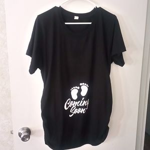 Coming soon maternity shirt